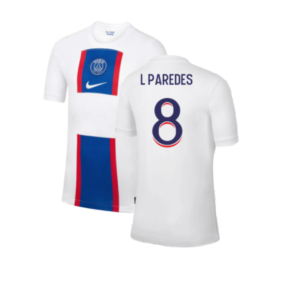 2022-2023 PSG Third Shirt (Kids) (L PAREDES 8)