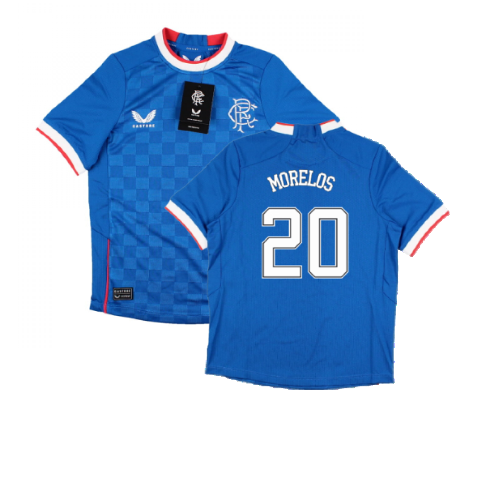 2022-2023 Rangers Home Pro Jersey (Kids) (MORELOS 20)