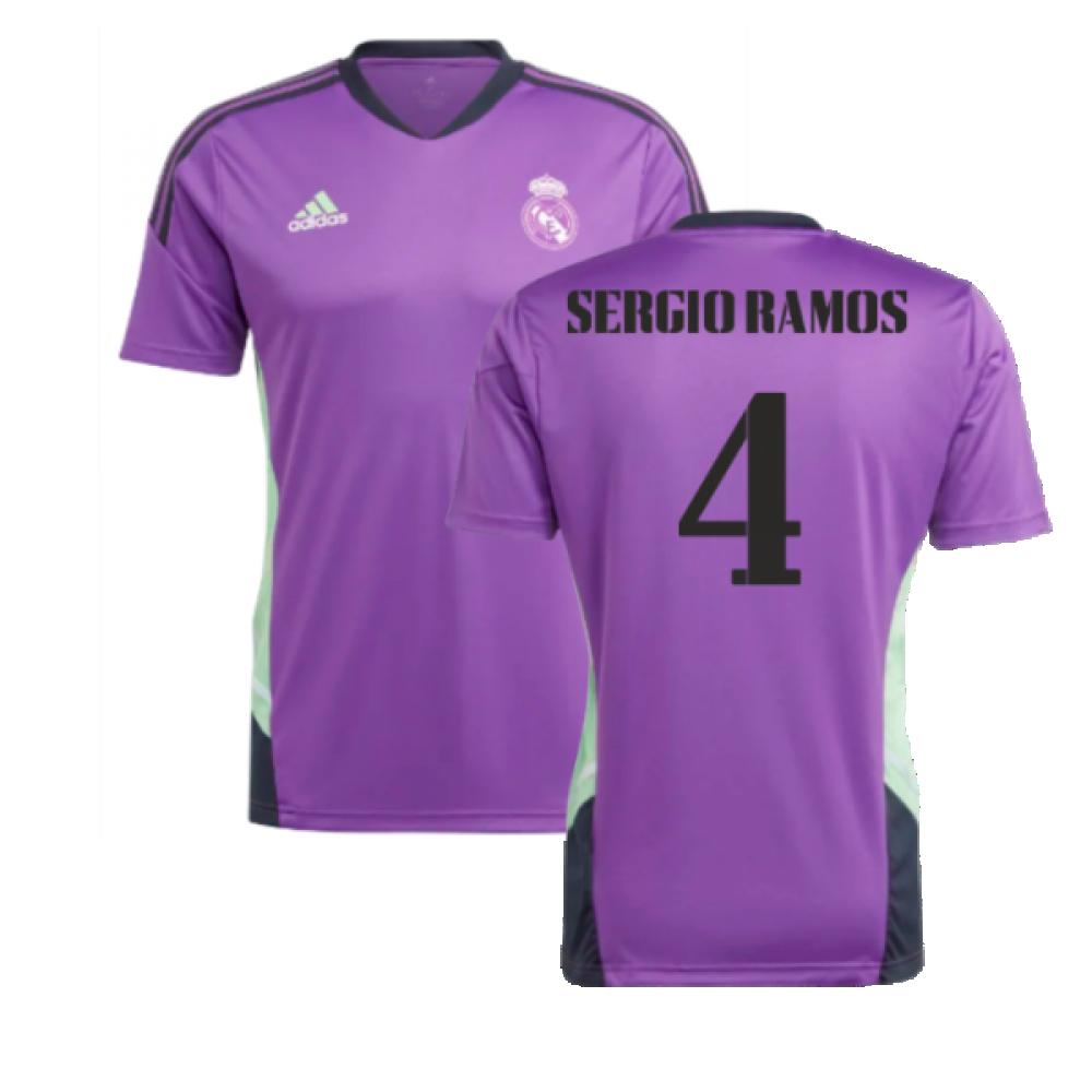 2022-2023 Real Madrid Condivo Training Jersey (Purple) (SERGIO RAMOS 4)