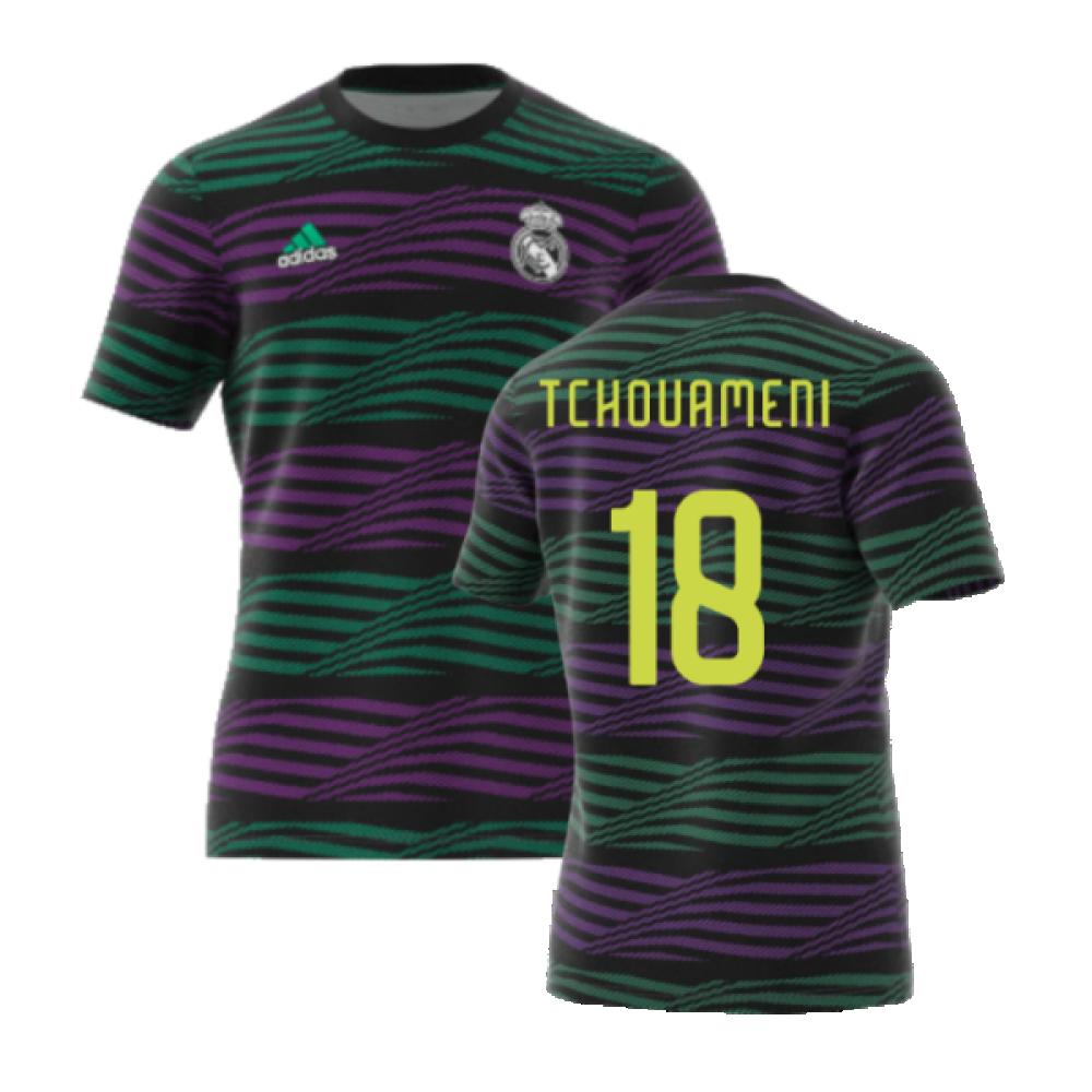 2022-2023 Real Madrid Pre-Match Jersey (TCHOUAMENI 18)