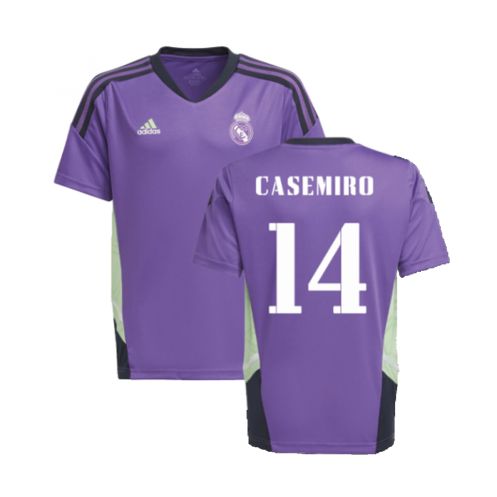 2022-2023 Real Madrid Training Jersey (Purple) - Kids (CASEMIRO 14)