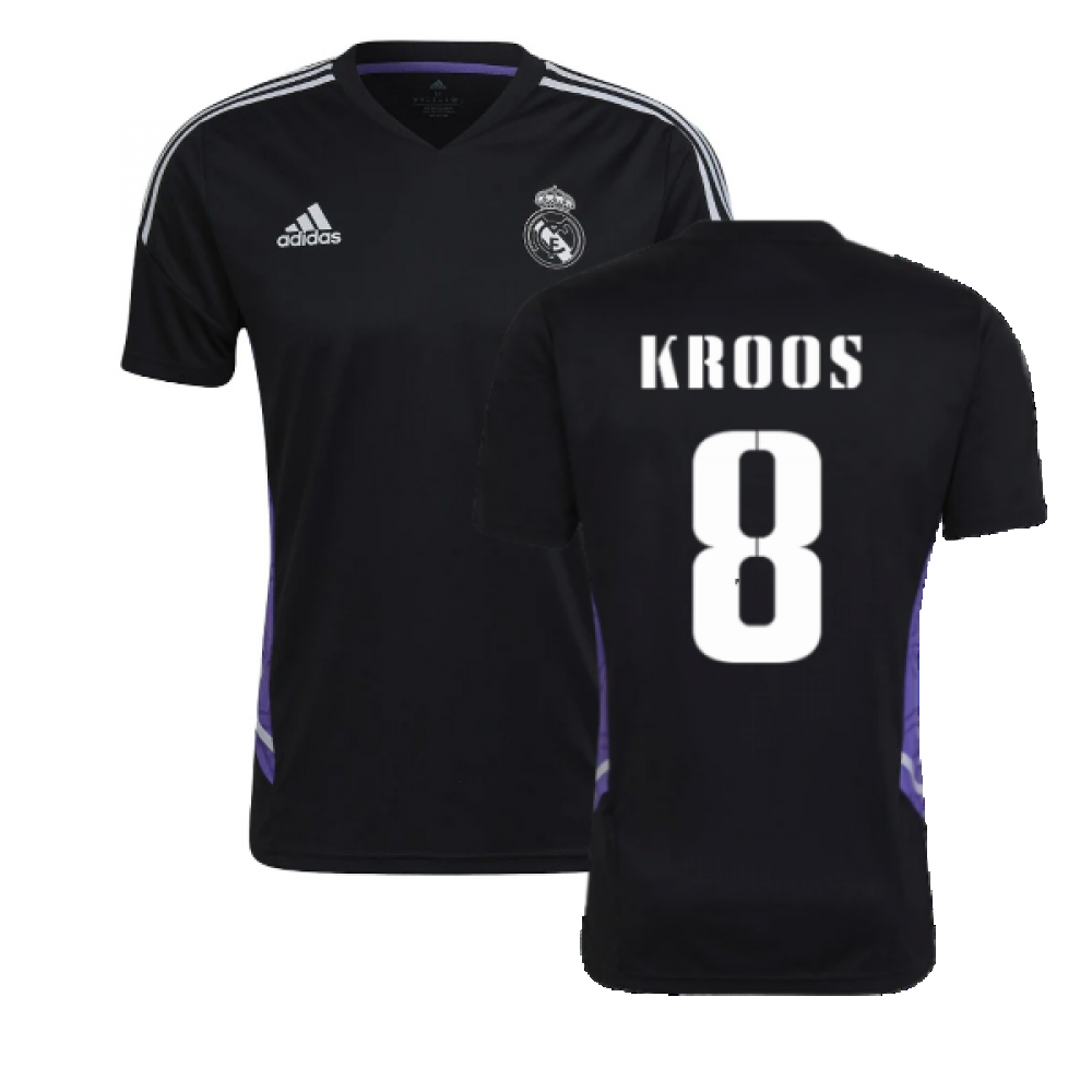 2022-2023 Real Madrid Training Shirt (Black) (KROOS 8)