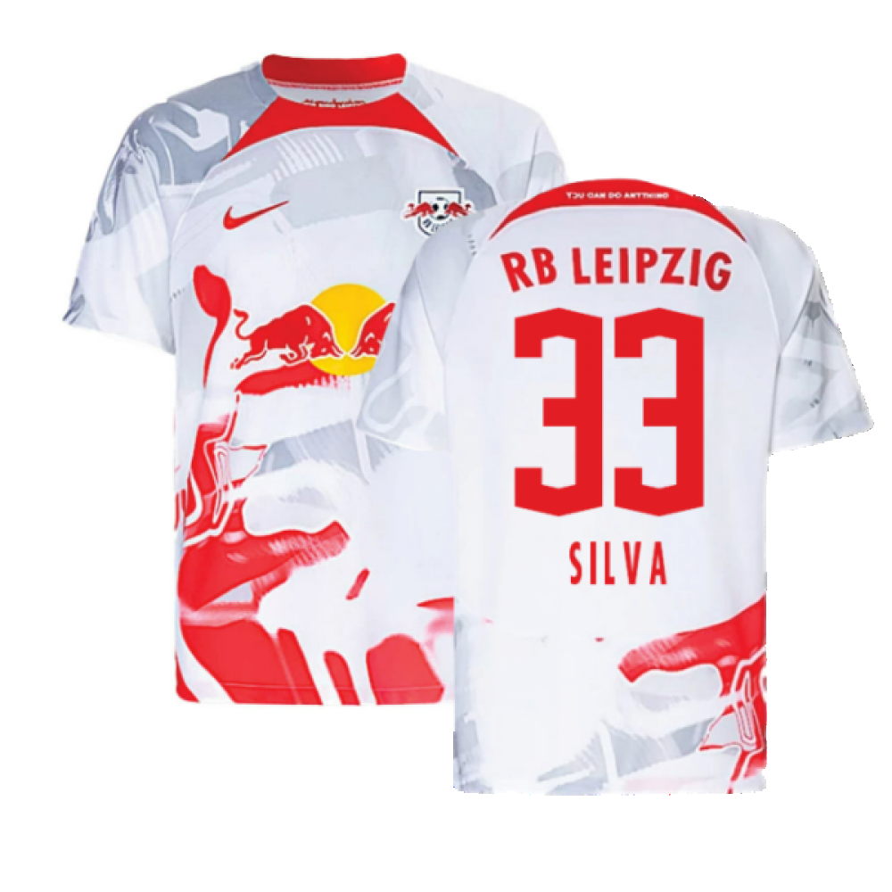 2022-2023 Red Bull Leipzig Home Shirt (White) - Kids (SILVA 33)