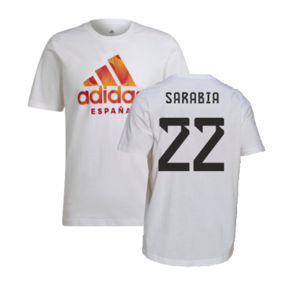 2022-2023 Spain DNA Graphic Tee (White) (Sarabia 22)