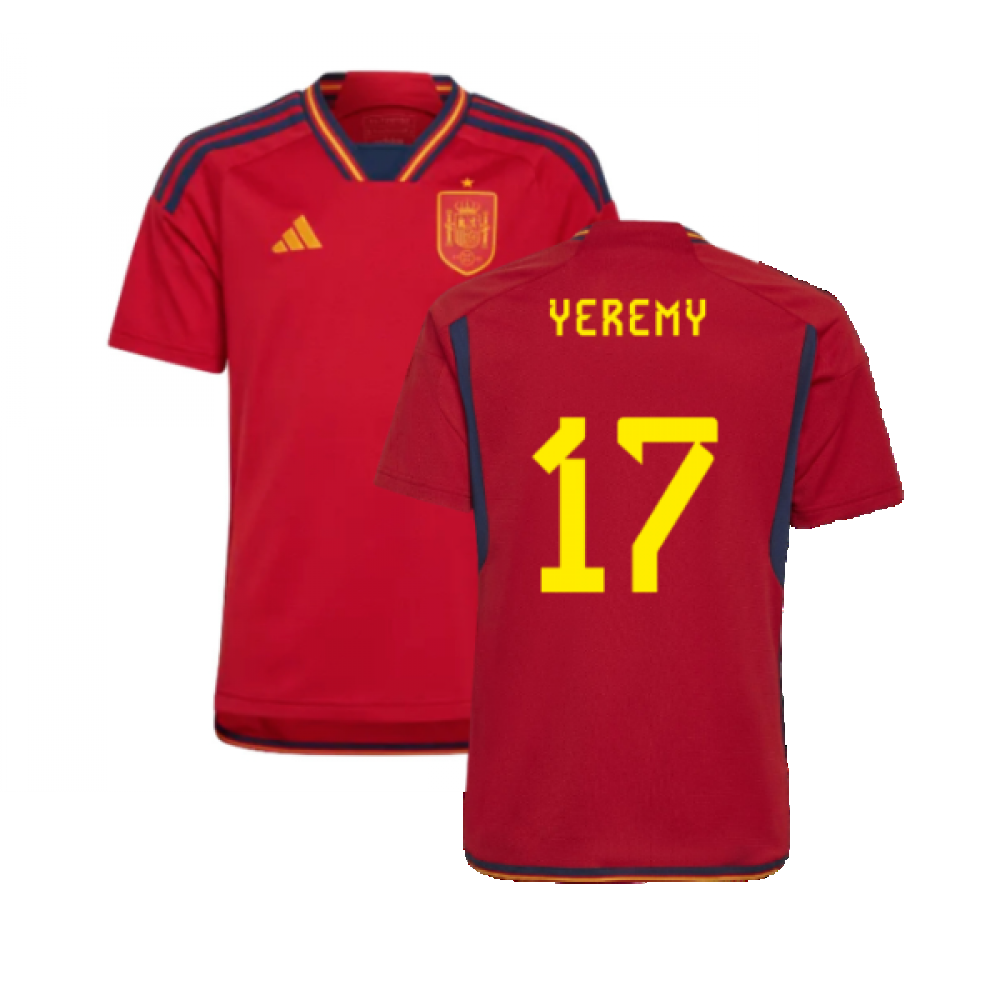 2022-2023 Spain Home Shirt (Kids) (Yeremy 17)