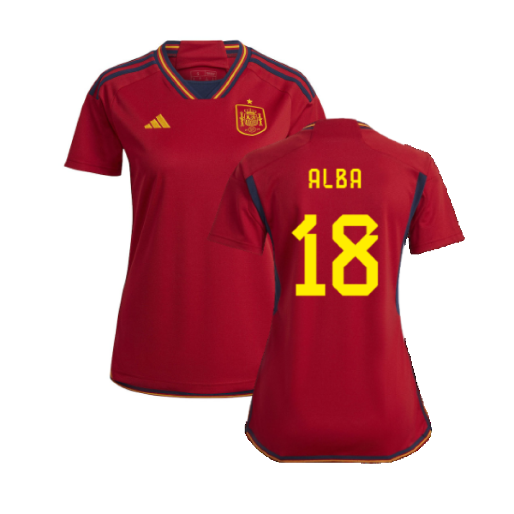 2022-2023 Spain Home Shirt (Ladies) (Alba 18)