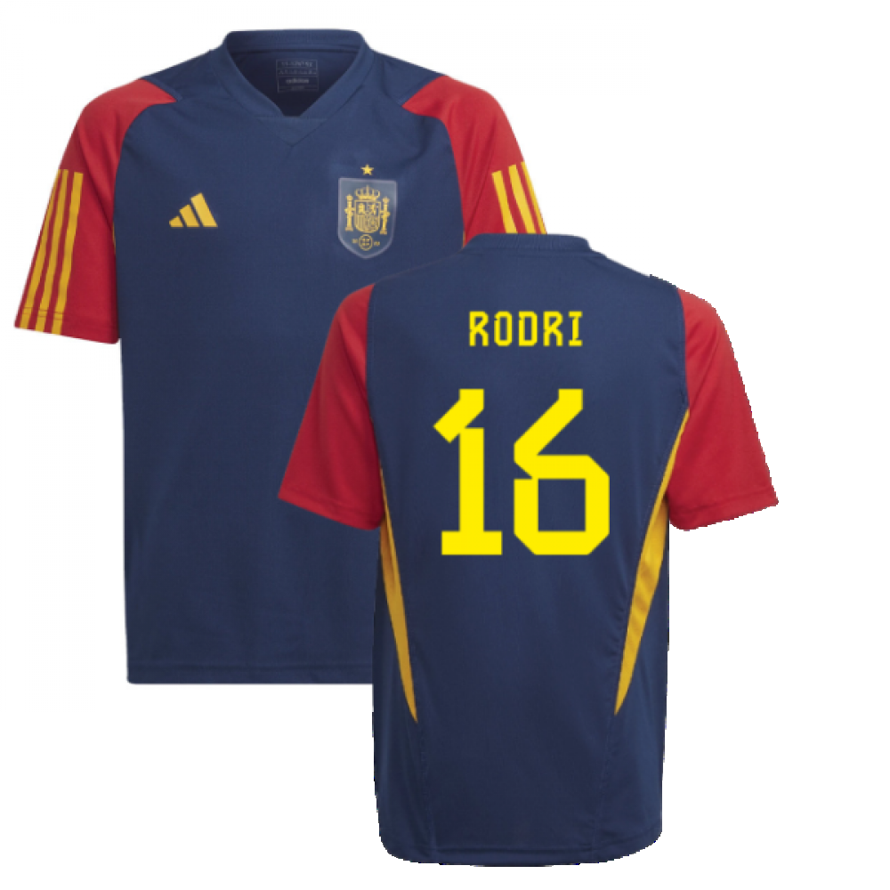 2022-2023 Spain Training Jersey (Navy) - Kids (RODRI 16)