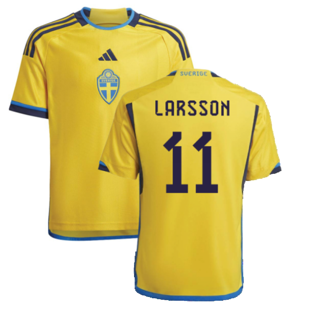 2022-2023 Sweden Home Shirt (Kids) (LARSSON 11)