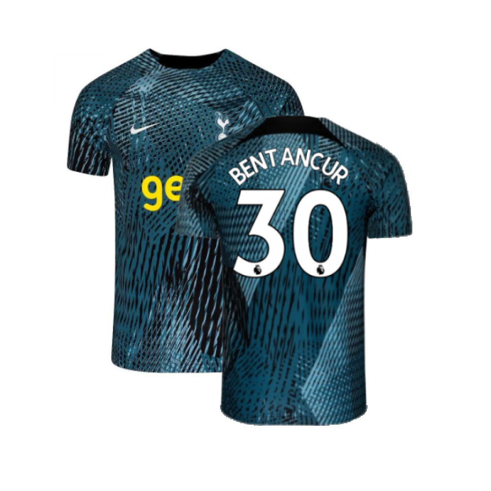 2022-2023 Tottenham Pre-Match Training Shirt (Rift Blue) (BENTANCUR 30)