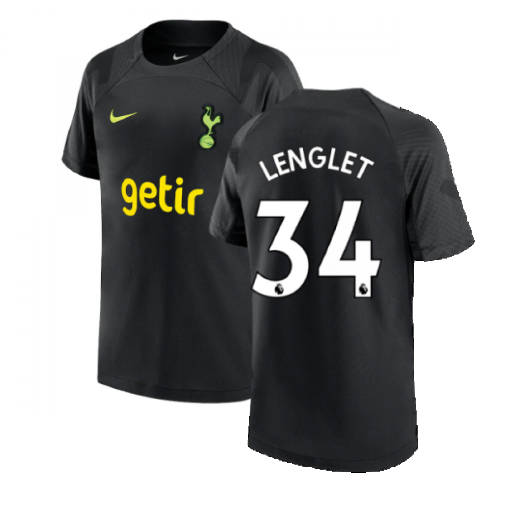 2022-2023 Tottenham Strike Training Shirt (Black) - Kids (LENGLET 34)