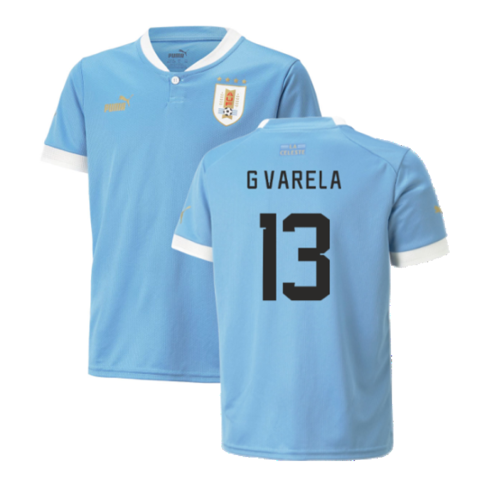 2022-2023 Uruguay Home Shirt (G Varela 13)