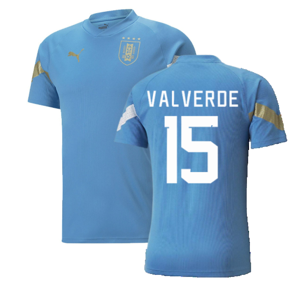 2022-2023 Uruguay Training Jersey (Blue) (VALVERDE 15)