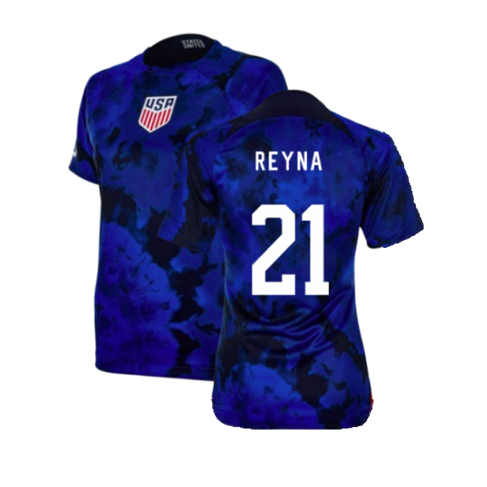 2022-2023 USA Away Football Shirt (Womens) (REYNA 21)