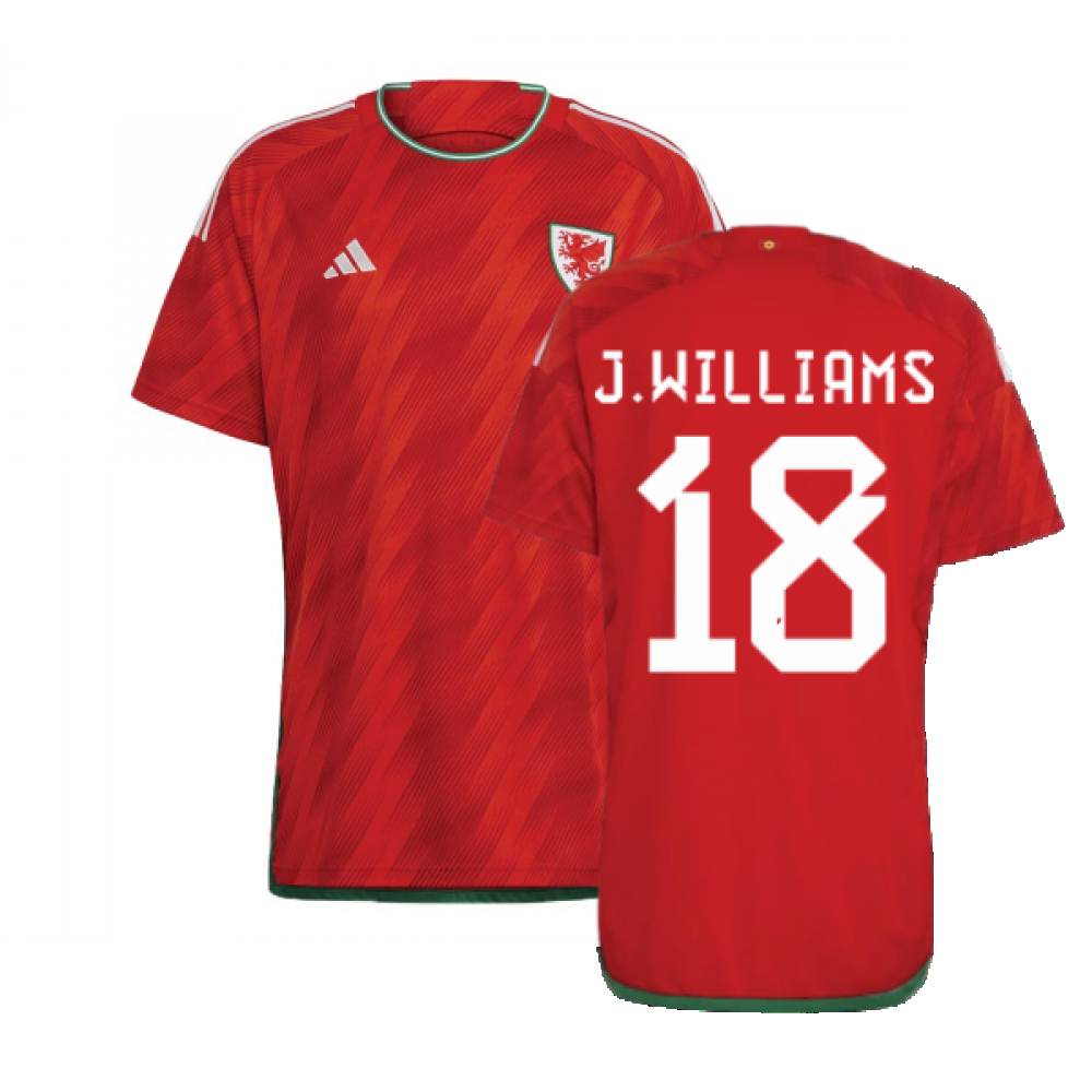 2022-2023 Wales Home Shirt (J.WILLIAMS 18)