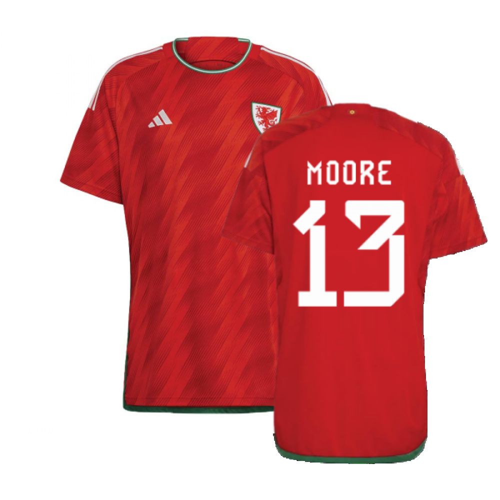 2022-2023 Wales Home Shirt (MOORE 13)