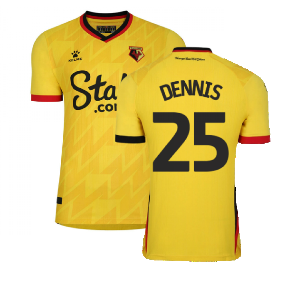 2022-2023 Watford Home Shirt (DENNIS 25)