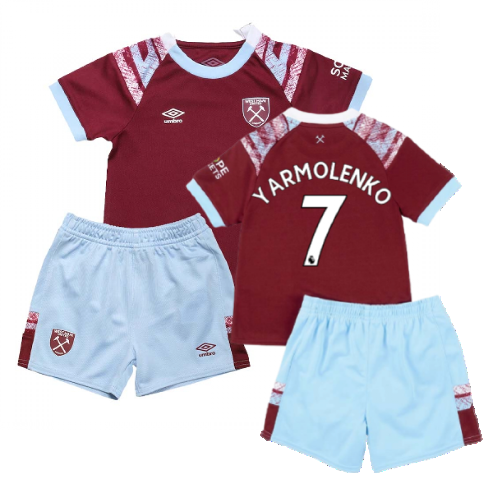 2022-2023 West Ham Home Baby Kit (YARMOLENKO 7)