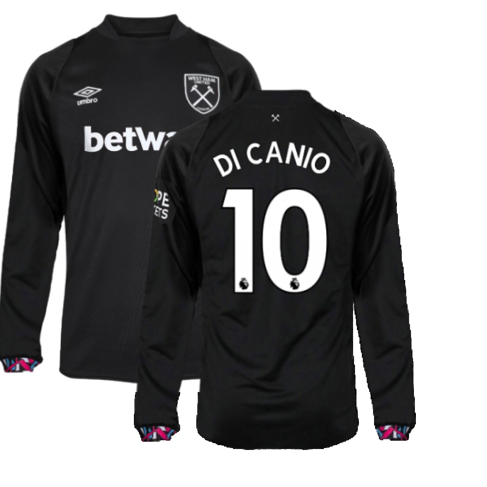 2022-2023 West Ham Long Sleeve Away Shirt (DI CANIO 10)