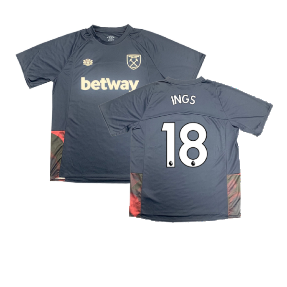 2022-2023 West Ham Training Jersey (S) - Blue Glow (Ings 18)