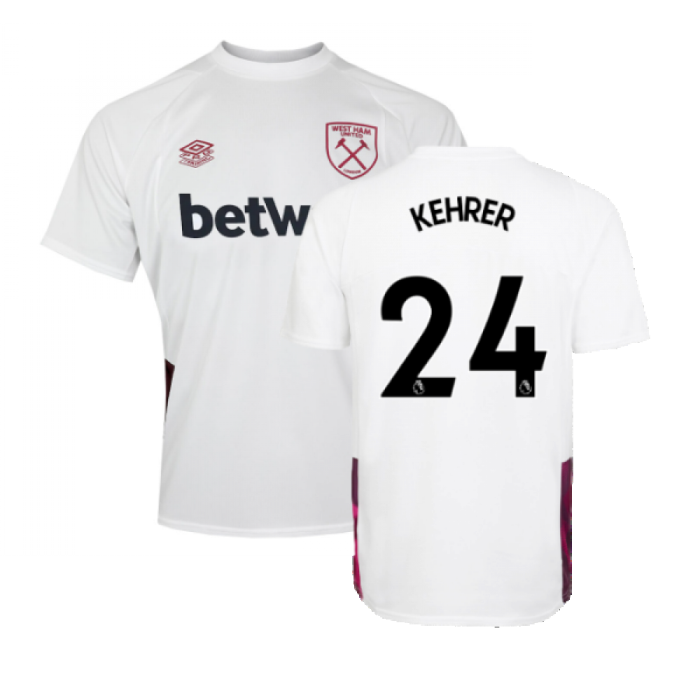 2022-2023 West Ham Training Jersey (S) - White (KEHRER 24)