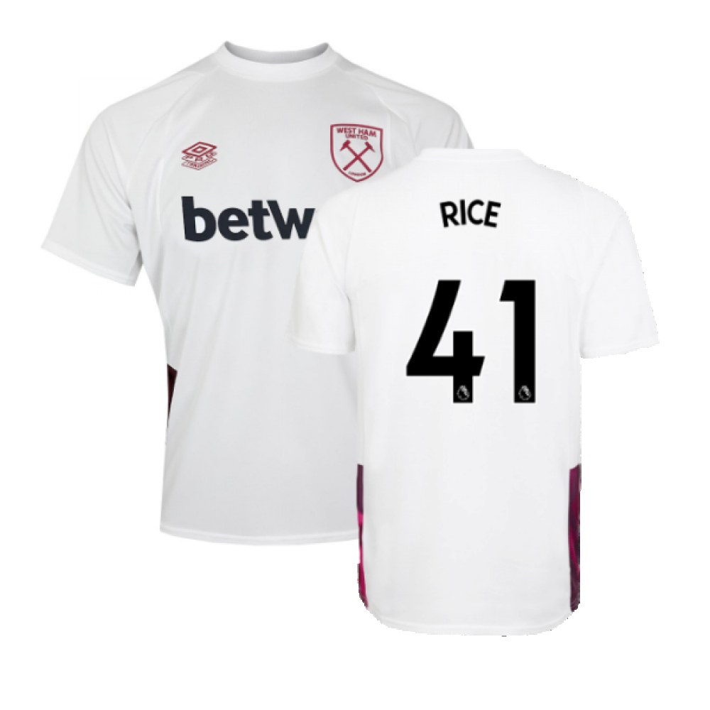 2022-2023 West Ham Training Jersey (S) - White (RICE 41)