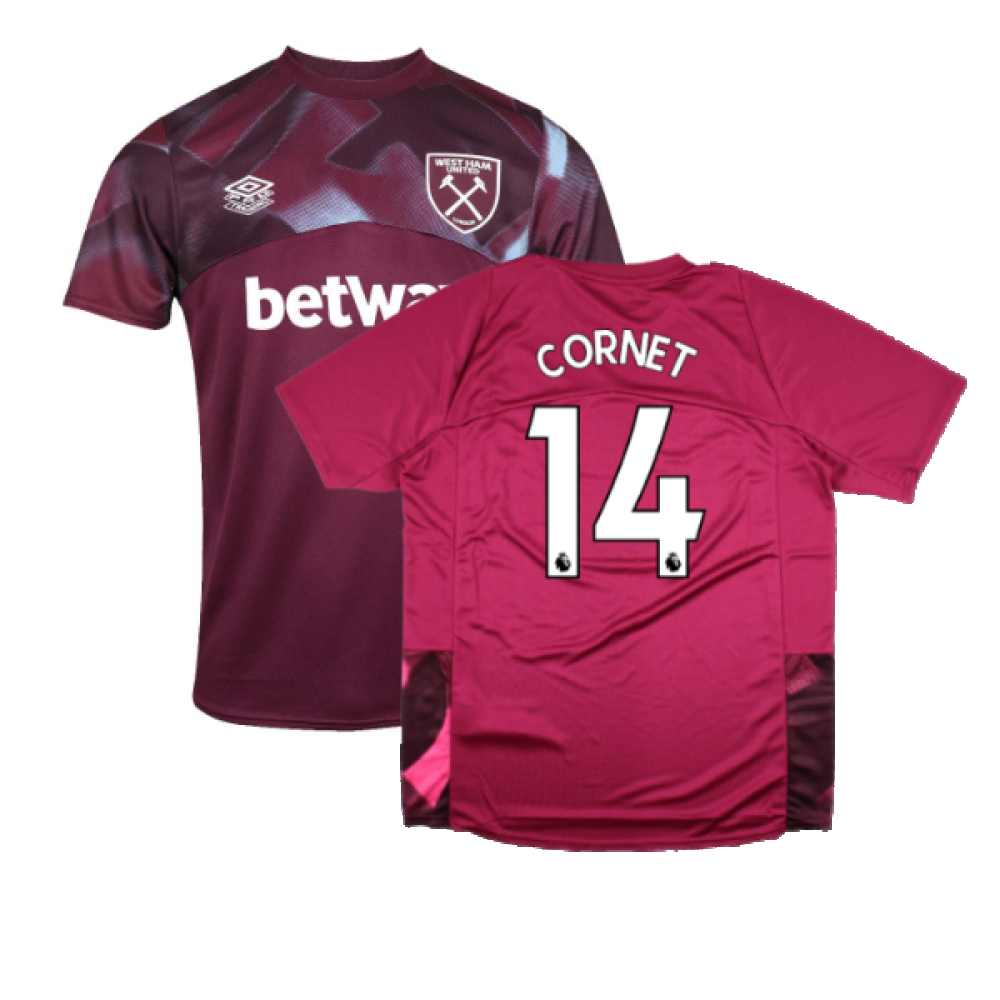 2022-2023 West Ham Warm Up Jersey (Grape Wine) (CORNET 14)