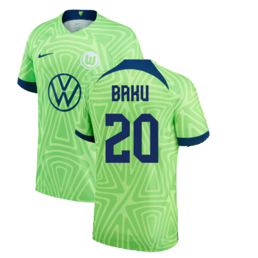 2022-2023 Wolfsburg Home Shirt (Kids) (BAKU 20)