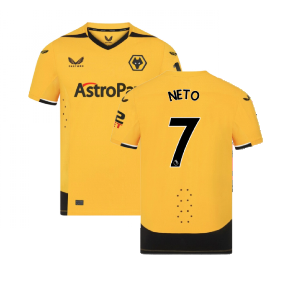 2022-2023 Wolves Home Pro Jersey (NETO 7)