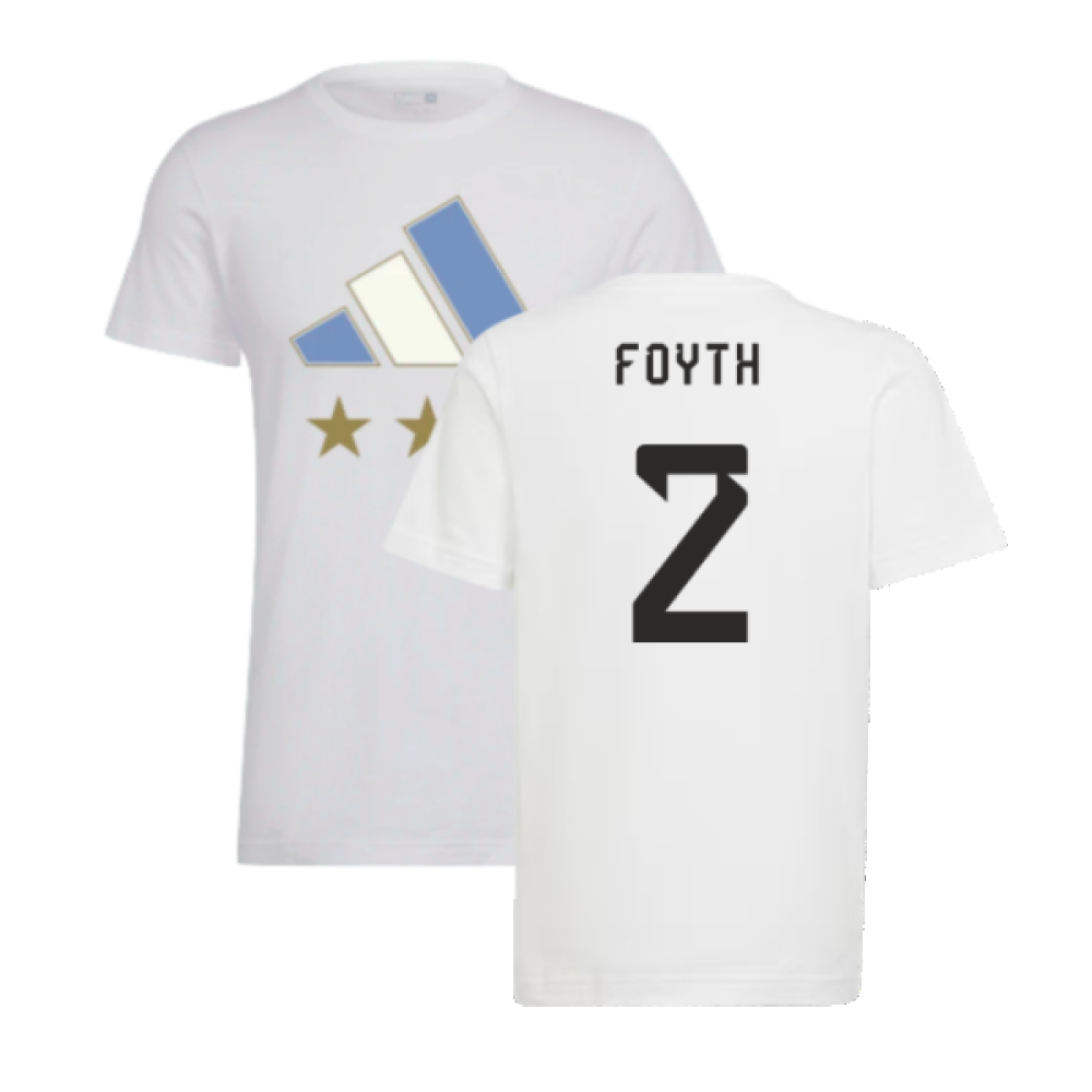 2022 Argentina World Cup Winners Tee (White) (FOYTH 2)