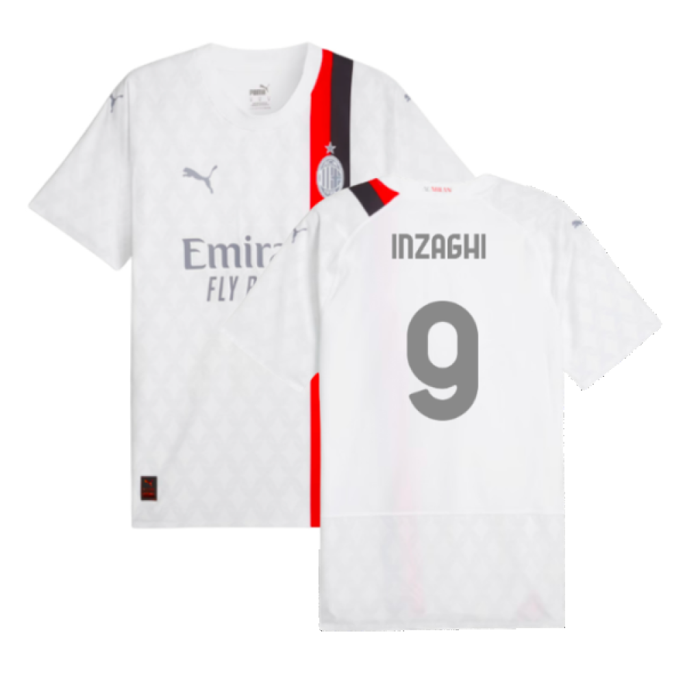 2023-2024 AC Milan Away Authentic Shirt (Inzaghi 9)