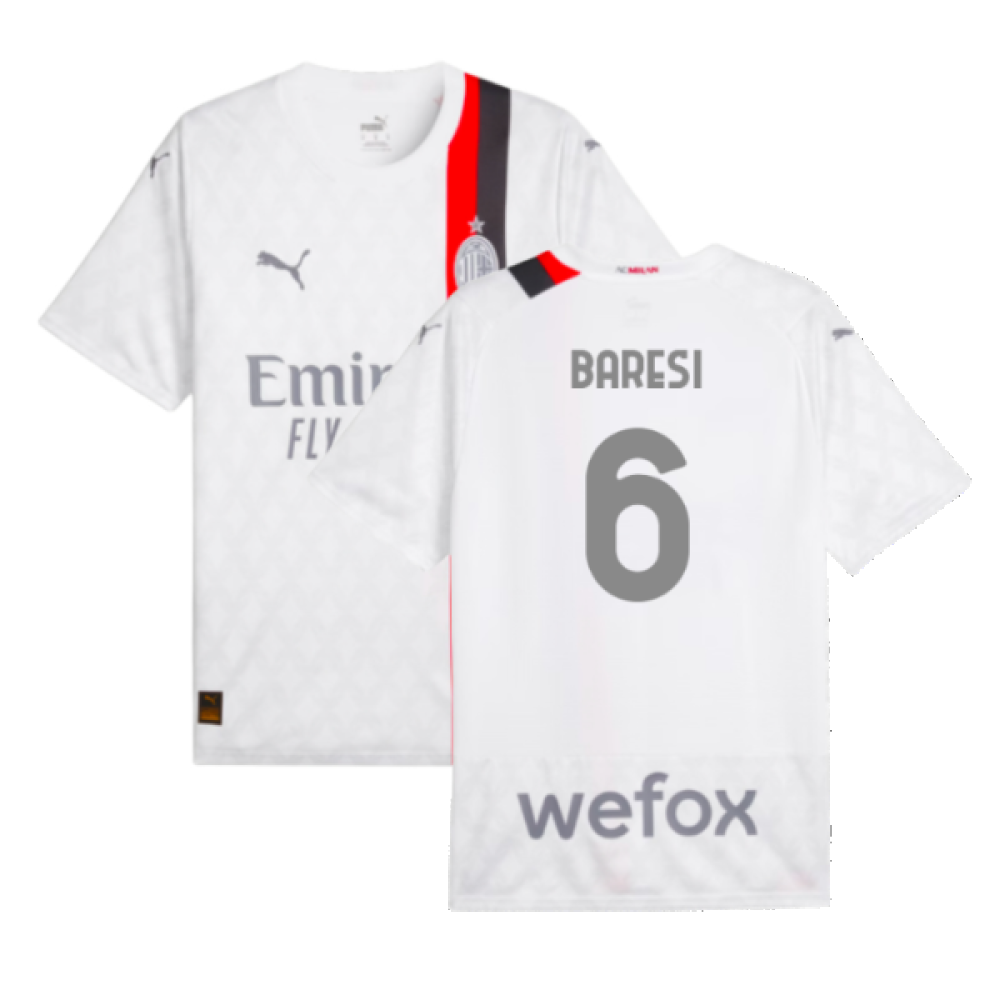 2023-2024 AC Milan Away Shirt (Baresi 6)