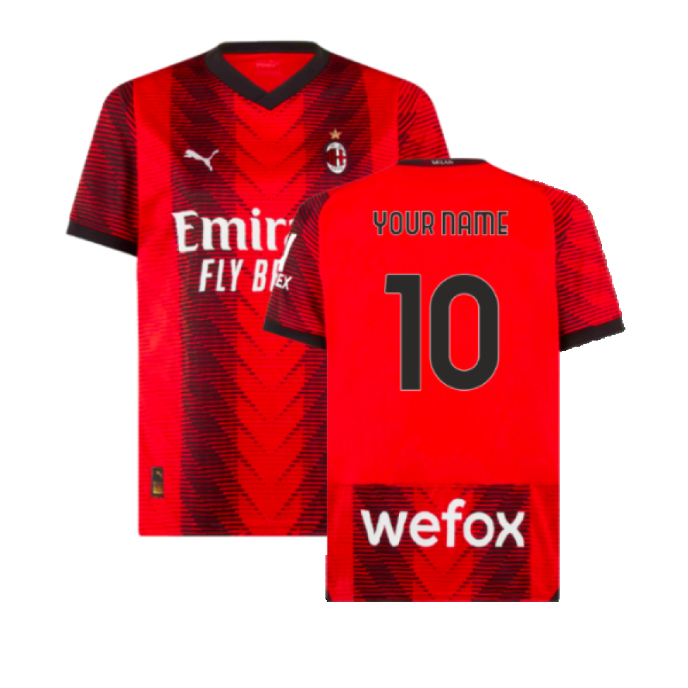 2023-2024 AC Milan Home Shirt (Your Name)