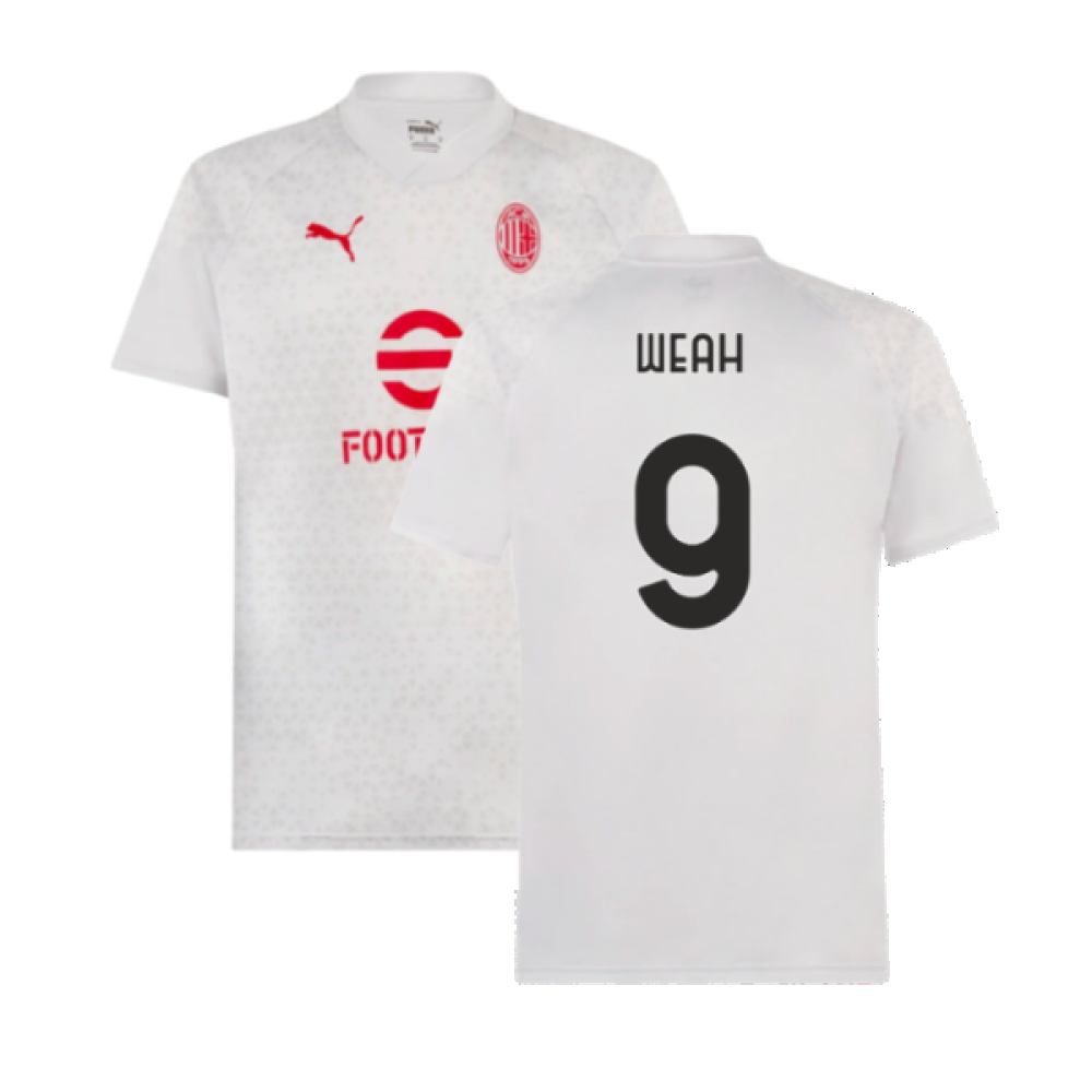 2023-2024 AC Milan Training Jersey (Grey) (Weah 9)