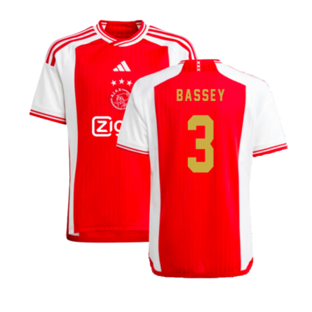 2023-2024 Ajax Home Shirt (Kids) (BASSEY 3)