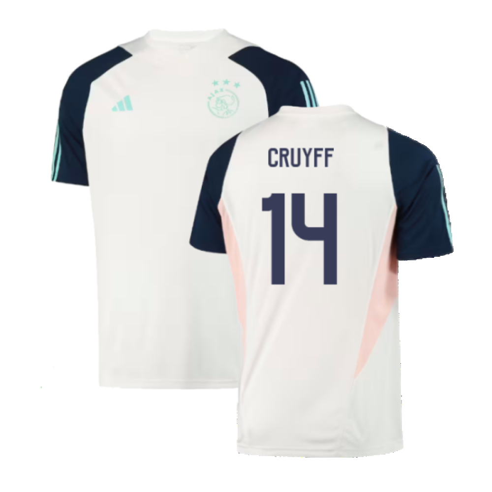 2023-2024 Ajax Training Jersey (White) (CRUYFF 14)