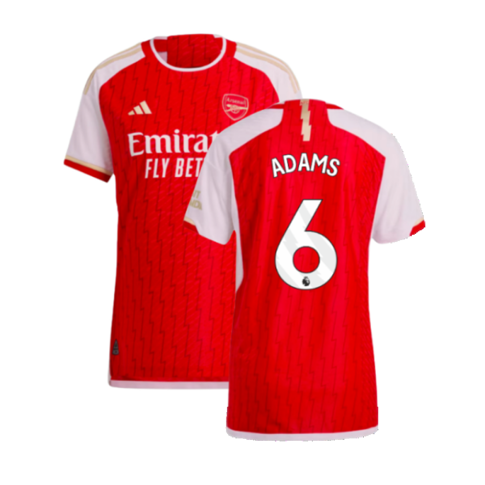 2023-2024 Arsenal Authentic Home Shirt (Adams 6)