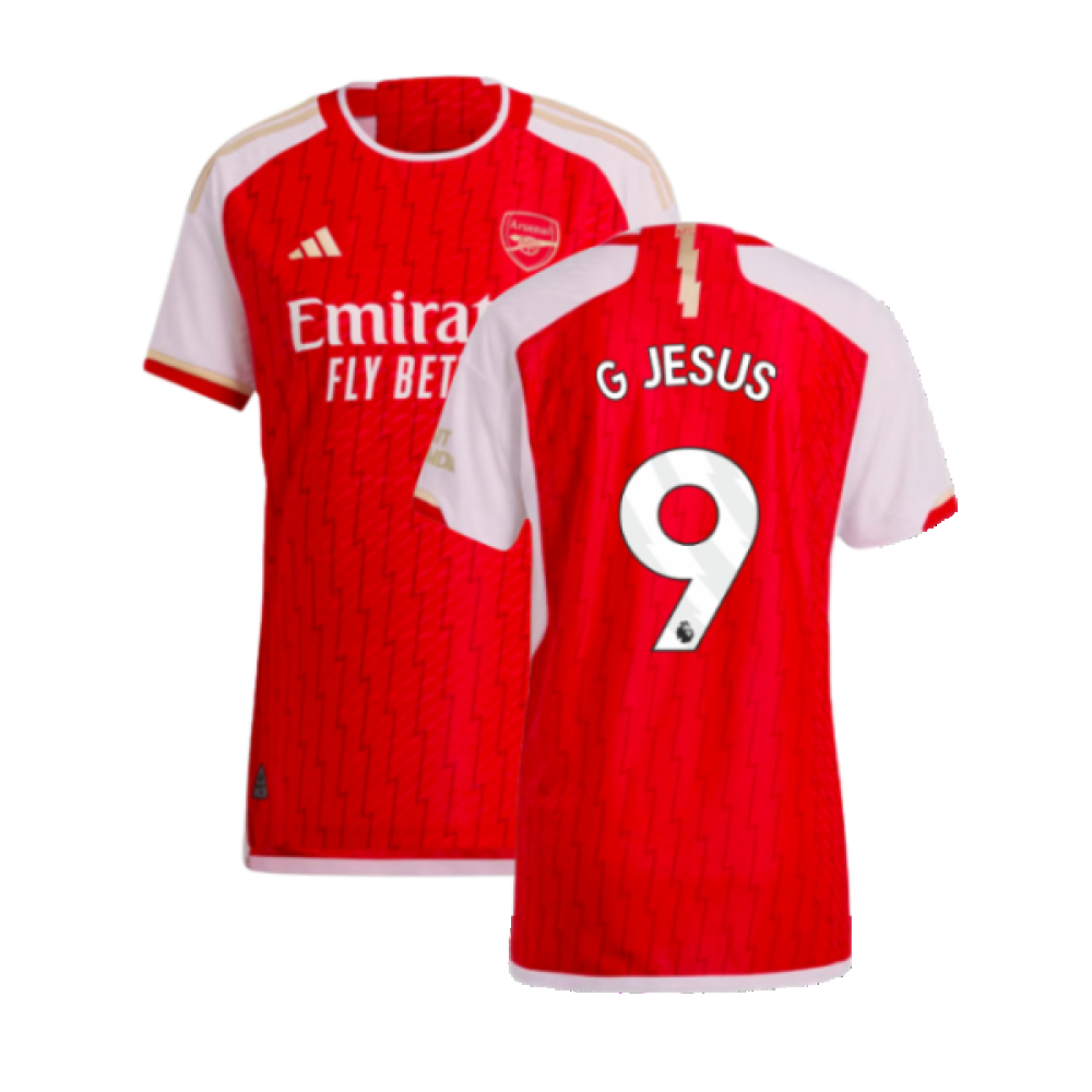 2023-2024 Arsenal Authentic Home Shirt (G Jesus 9)