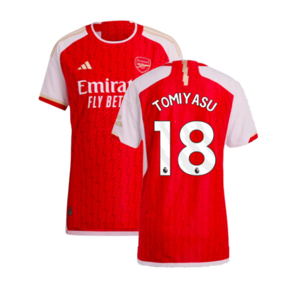 2023-2024 Arsenal Authentic Home Shirt (Tomiyasu 18)