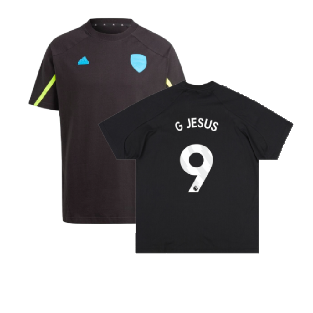 2023-2024 Arsenal D4GMD Tee (Black) (G Jesus 9)