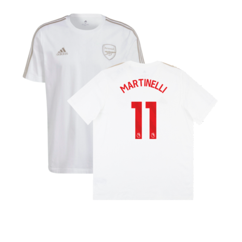 2023-2024 Arsenal DNA Tee (White) (Martinelli 11)