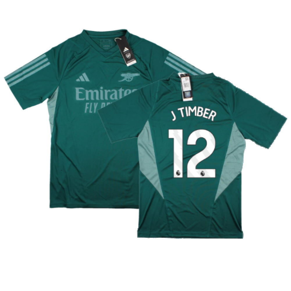 2023-2024 Arsenal EU Training Jersey (Rich Green) (J Timber 12)