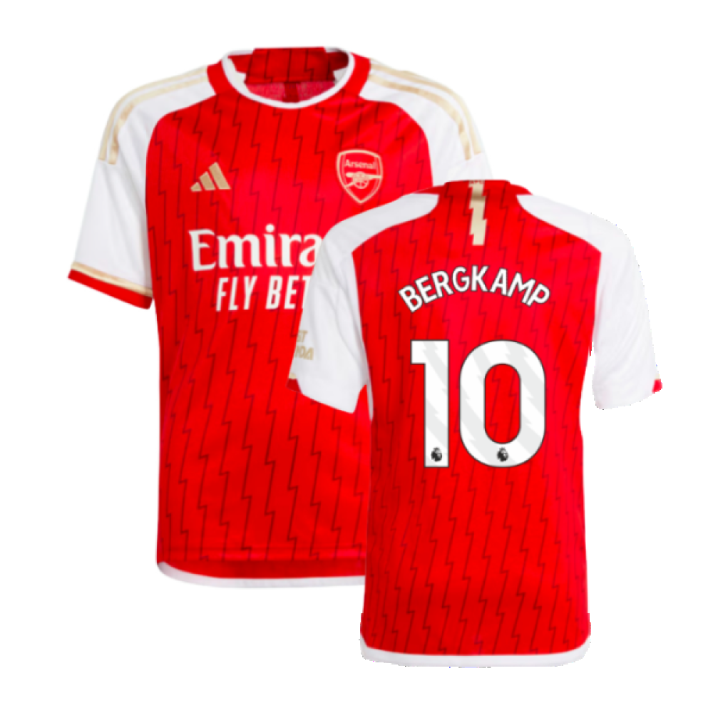 2023-2024 Arsenal Home Shirt (Kids) (Bergkamp 10)