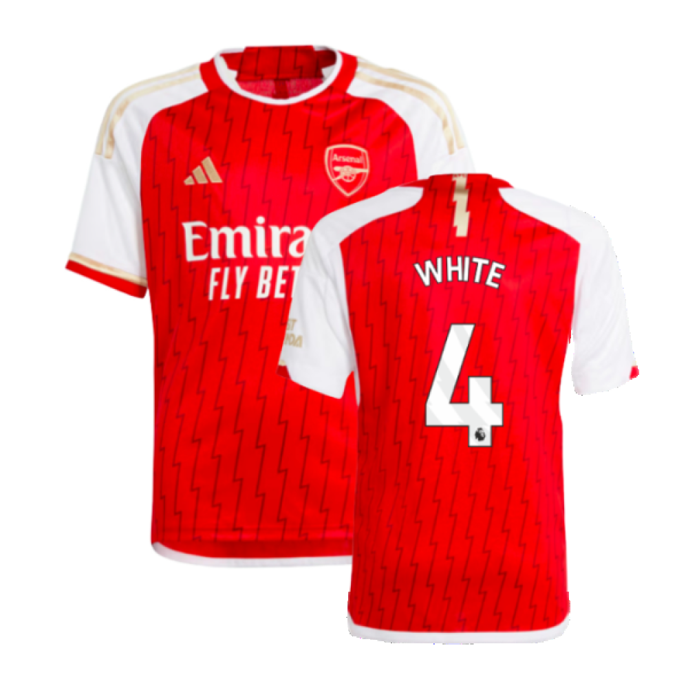 2023-2024 Arsenal Home Shirt (Kids) (White 4)