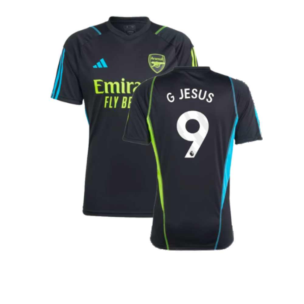 2023-2024 Arsenal Training Jersey (Black) (G Jesus 9)