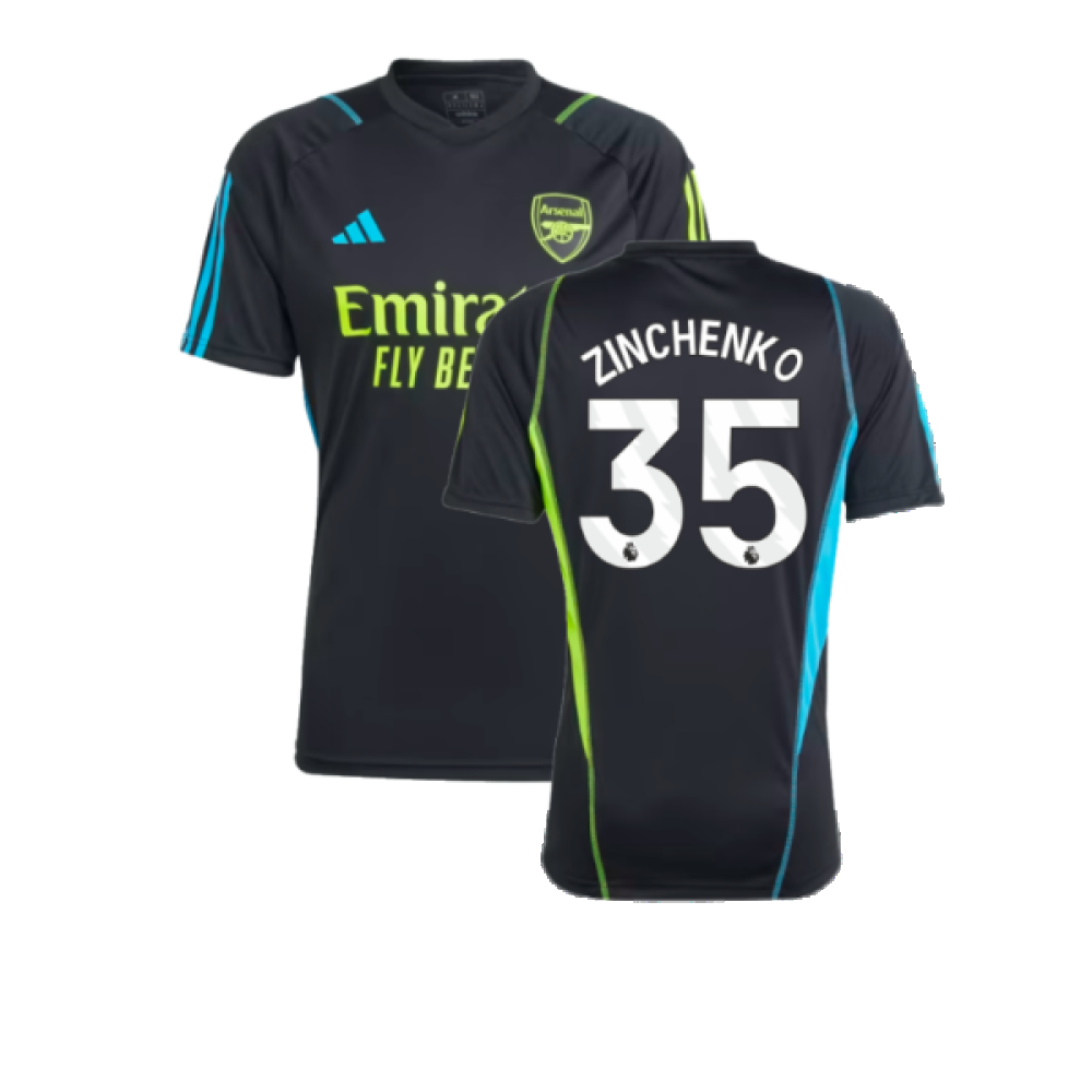 2023-2024 Arsenal Training Jersey (Black) (Zinchenko 35)