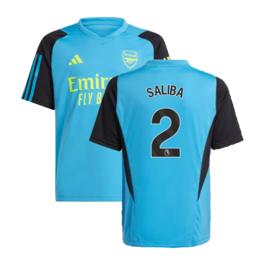 2023-2024 Arsenal Training Jersey (Pulse Blue) - Kids (Saliba 2)