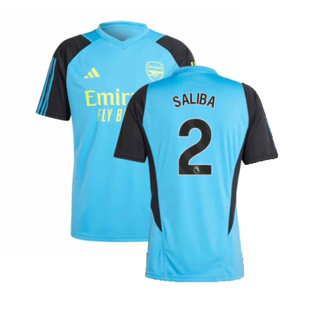 2023-2024 Arsenal Training Jersey (Pulse Blue) (Saliba 2)