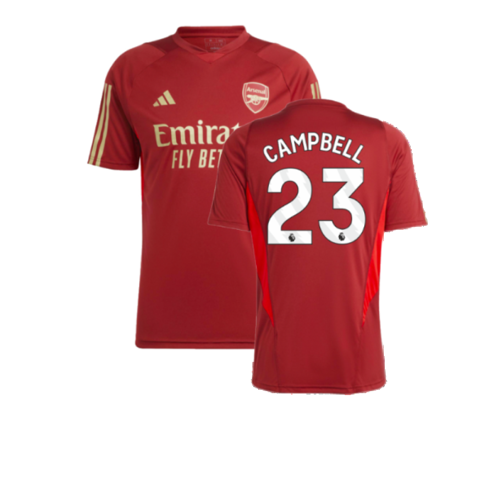 2023-2024 Arsenal Training Jersey (Red) (Campbell 23)