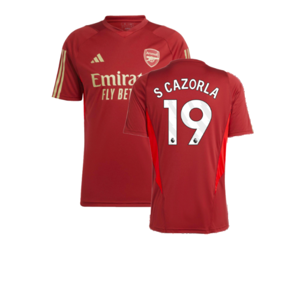 2023-2024 Arsenal Training Jersey (Red) (S Cazorla 19)