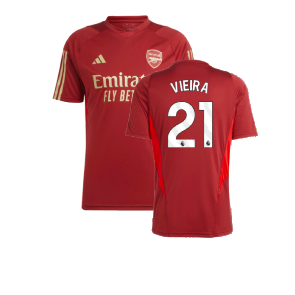 2023-2024 Arsenal Training Jersey (Red) (Vieira 21)